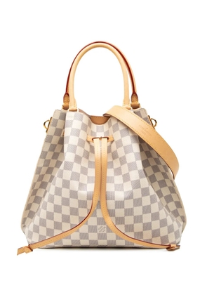 Louis Vuitton Pre-Owned 2016 Damier Azur Girolata bucket bag - White
