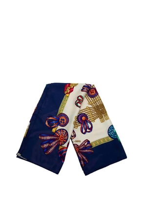 Hermès Pre-Owned 20th Century Les Rubans du Cheval Silk Scarf 90 scarves - White