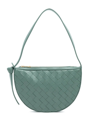 Bottega Veneta Pre-Owned 2012-2026 Mini Leather Intrecciato Sunrise Hobo shoulder bag - Green