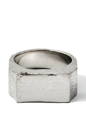 MM6 Maison Margiela geometric signet ring - Silver