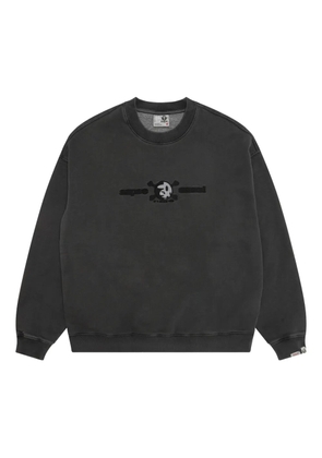 AAPE BY *A BATHING APE® embroidered logo sweater - Grey