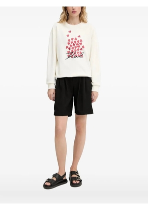 Karl Lagerfeld heart-print sweatshirt - White