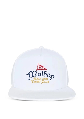 Malbon Golf logo-embroidered baseball cap - White