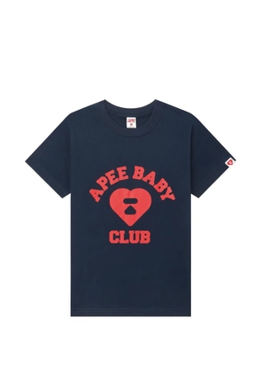 A BATHING APE® Apee heart print T-shirt - Blue