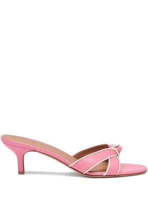 Malone Souliers Raquel knot leather heeled sandals - Pink