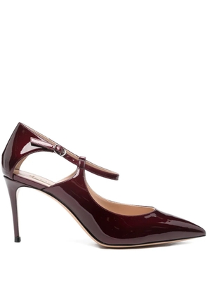 Casadei 80mm pointed-toe pumps - Red