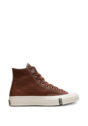 Converse x Kith Chuck 70 High monogram sneakers - Brown