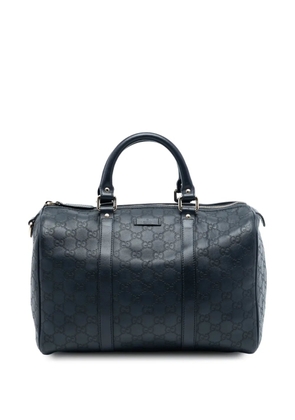 Gucci Pre-Owned 2016-2025 Medium Guccissima Joy Boston Bag satchel - Blue