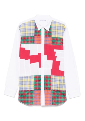 Comme Des Garçons Shirt patchwork shirt - White