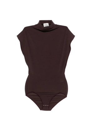 Alysi high-neck bodysuit - Brown