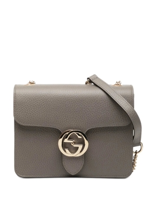 Gucci Pre-Owned 2016-2025 Small Dollar Calfskin Interlocking G crossbody bag - Grey