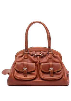 Christian Dior Pre-Owned 2006 Large Calfskin My Dior Pockets Frame handbag - Brown