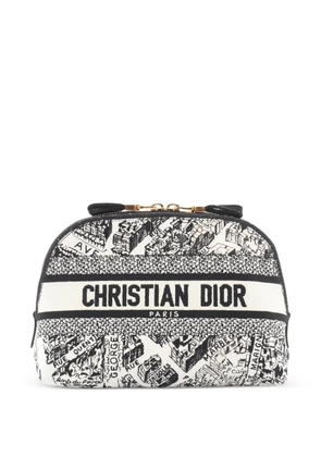 Christian Dior Pre-Owned 10s Plan de Paris canvas pouch - White