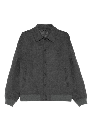 FENDI wool bomber jacket - Grey