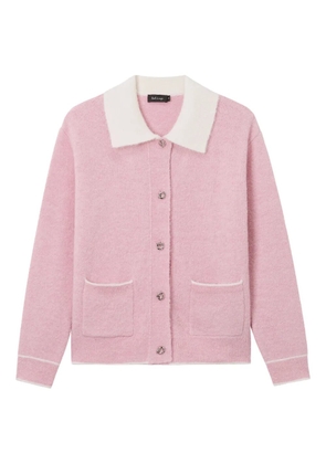 tout a coup collared pocket cardigan - Pink