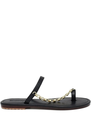 MYSTIQUE chain-detail leather sandals - Black