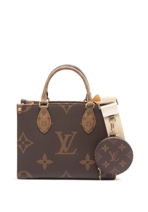 Louis Vuitton Pre-Owned PM On-the-Go monogram reverse tote bag - Brown