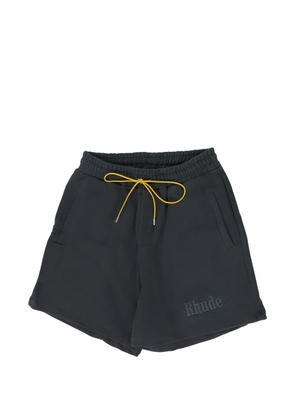 RHUDE logo shorts - Black
