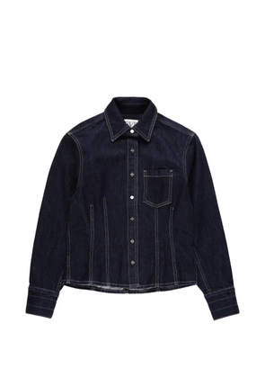 TWP Franny front-pocket denim shirt - Blue