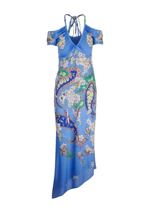 ETRO halterneck dress - Blue