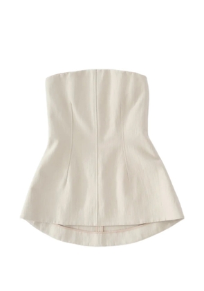 Studio Nicholson Arles strapless boning top - Neutrals