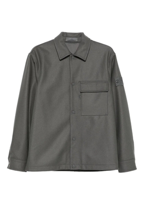 Stone Island patch-pocket shirt jacket - Grey