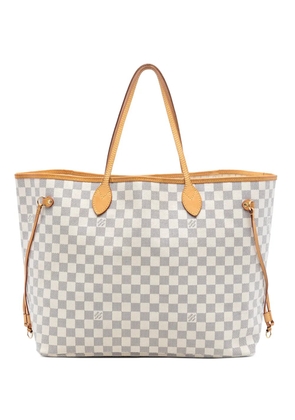 Louis Vuitton Pre-Owned 2012 Damier Azur Neverfull GM tote bag - White
