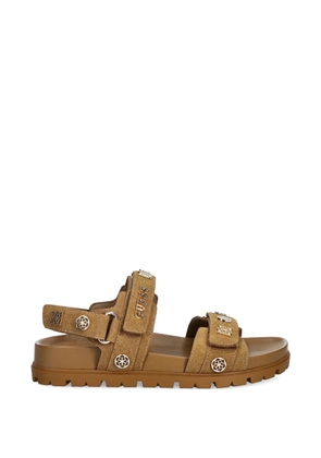 GUESS USA Florizi embellishments-strap sandals - Brown