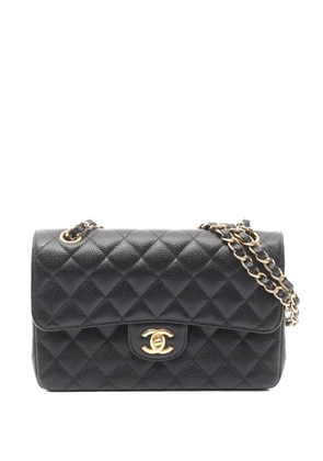 CHANEL Pre-Owned 2016-2017 small Double Flap matelasse shoulder bag - Black