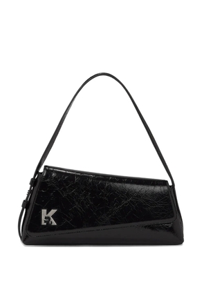 Karl Lagerfeld Jeans Geo leather shoulder bag - Black
