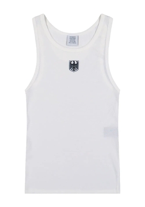 VETEMENTS Eagle logo tank top - White