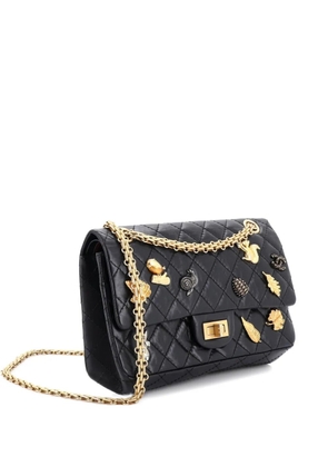 CHANEL Pre-Owned Lucky Charms Reissue 2.55 Flap Bag Quilted Aged Calfskin 225 shoulder bag - Black