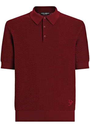 Dolce & Gabbana knitted polo shirt - Red