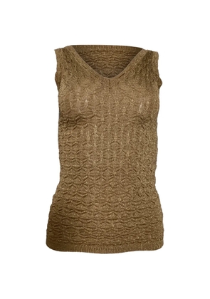 Missoni Pre-Owned sleeveless V-neck top - Brown