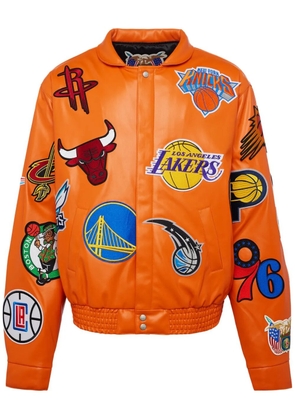Jeff Hamilton x NBA Collage jacket - Orange