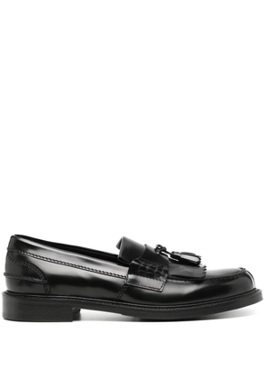 Kiton leather loafers - Black