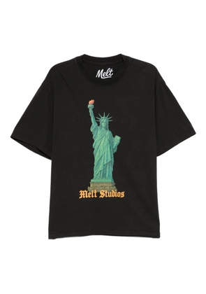 Melt printed T-shirt - Black