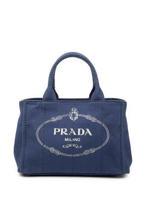 Prada Pre-Owned 2000-2025 Small Canvas Canapa Logo satchel - Blue