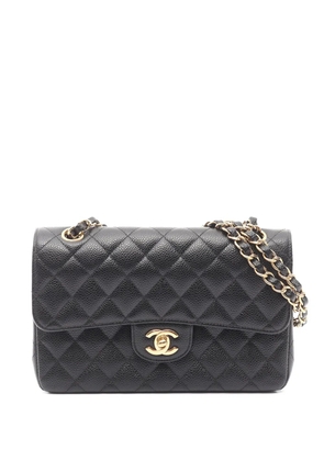 CHANEL Pre-Owned 2018 Medium Classic Caviar Double Flap shoulder bag - Black