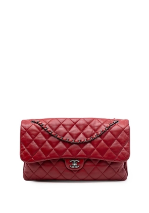 CHANEL Pre-Owned 2011 Maxi Lambskin 3 Accordion Flap shoulder bag - Red