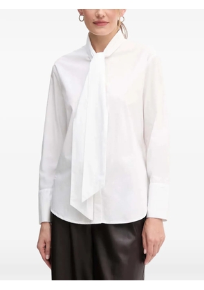 OUI tie neck blouse - White