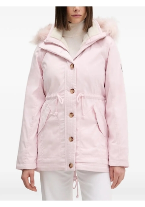 Hollister faux-fur hooded coat - Pink