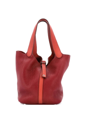 Hermès Pre-Owned Picotin Lock Bag Bicolor Clemence MM bucket bag - Red