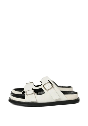 Studio Nicholson buckle-fastening denver leather sandals - White