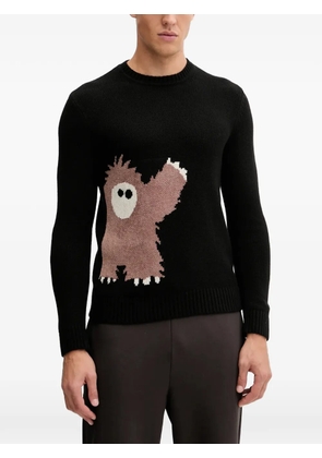 Ea7 Emporio Armani graphic-print sweater - Black