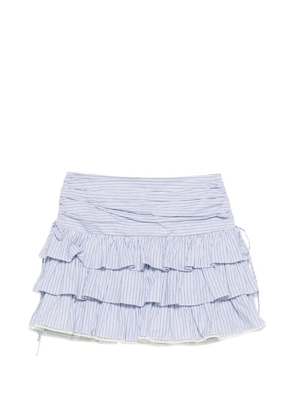 SANDRO striped mini skirt - Blue