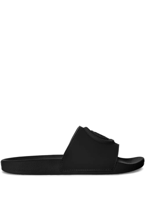 Just Cavalli logo-embossed slide sandals - Black