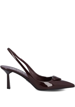 Prada 75mm slingback pumps - Red