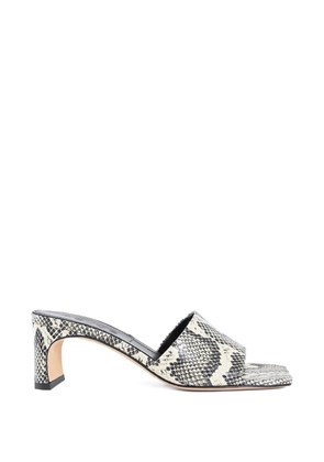 Aeyde Jeanie snake-print mules - Grey