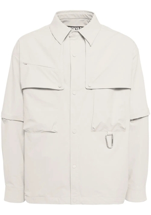 Spoonyard detachable-sleeve shirt - Neutrals